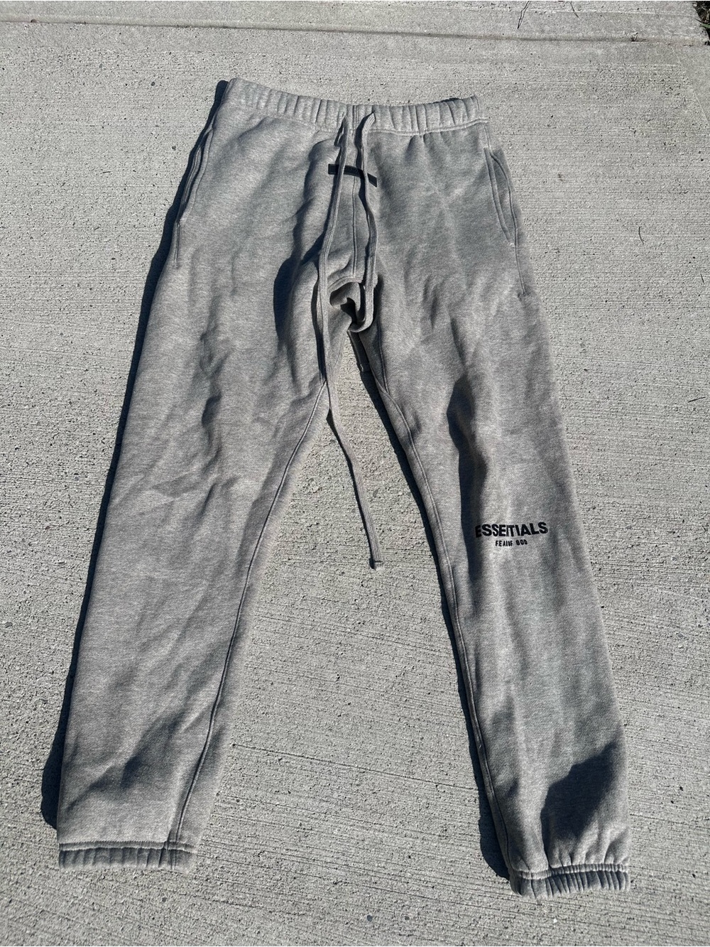 Essentials Men’s Heather Grey Jogger Sweatpants